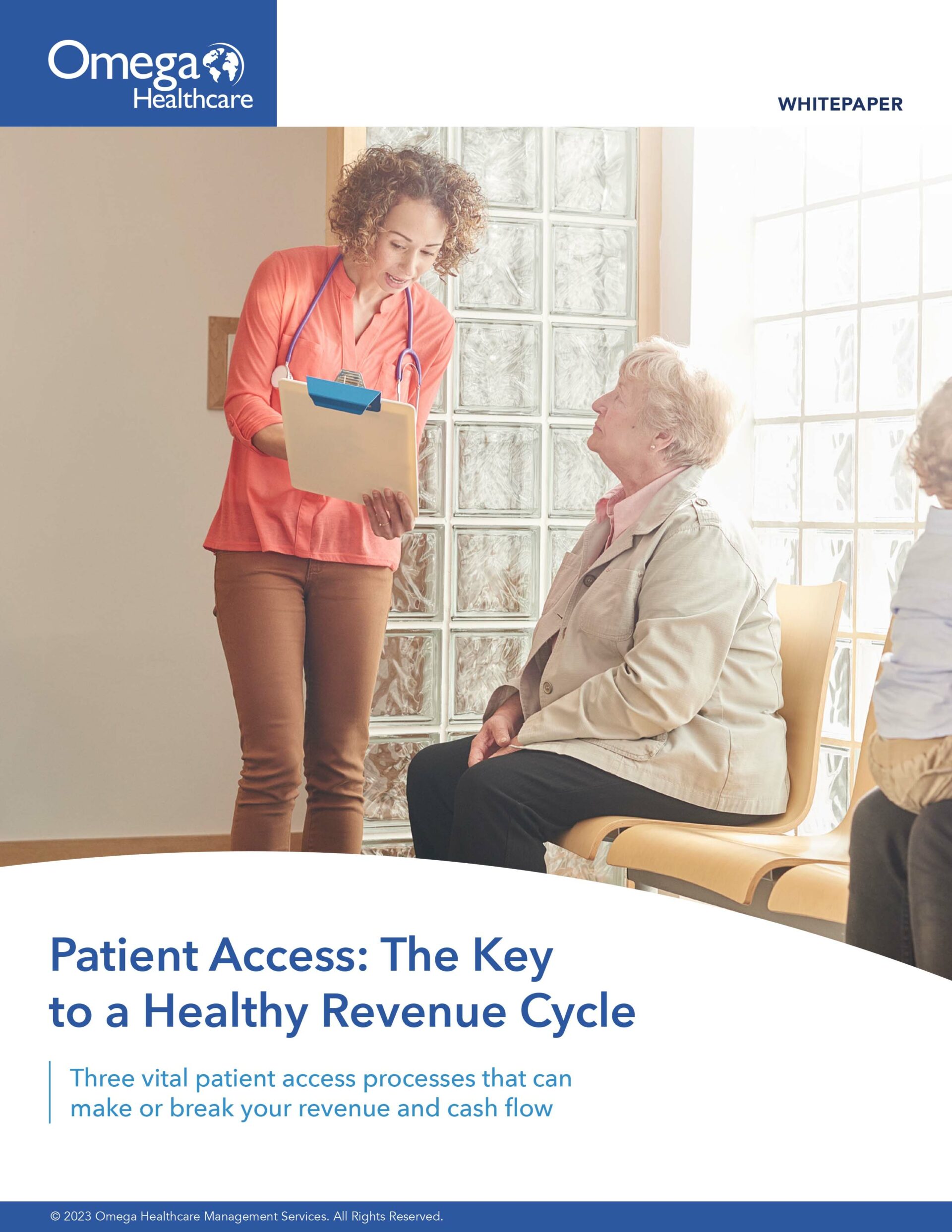 white paper cover for patient access services