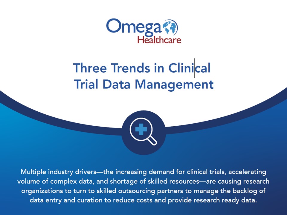 clinical trial data management infographic
