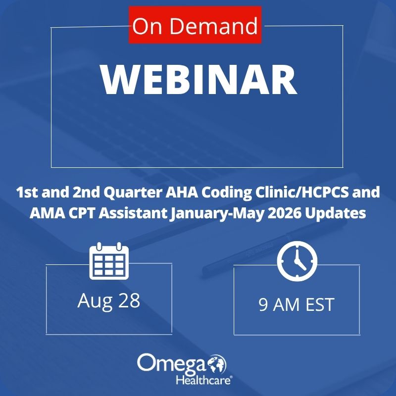 On-Demand - 1st and 2nd Quarter AHA Coding Clinic/HCPCS and AMA CPT Assistant January-May 2026 Updates